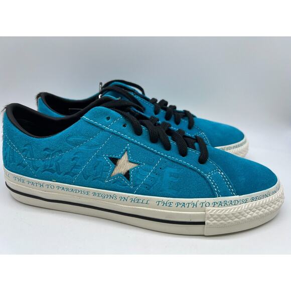 Converse One Star Pro Ox Sean Pablo Rapid Teal 173215C Sz Men 8.5/Wom 10 NWT🛒 - Picture 1 of 12
